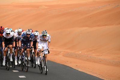 Why was Pogačar sprinting on stage one of the UAE Tour?