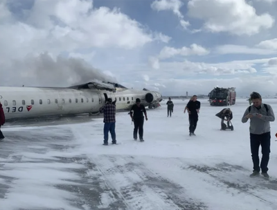 Delta Plane Flips Upside Down In Toronto Crash, At Least 18 Injured