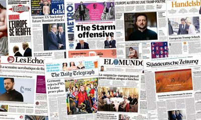 ‘Europe challenges Trump-Putin axis’: what the papers say about Paris summit on Ukraine