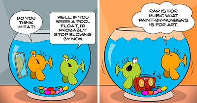 70 Funny ‘Two In A Bowl’ Comics About Two Fish Stuck In A Tiny World