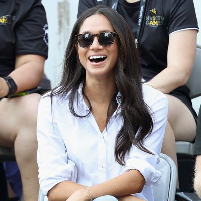 Meghan Markle Launches Her 'As Ever' Era in a White Button-Down Shirt and Classic Jeans