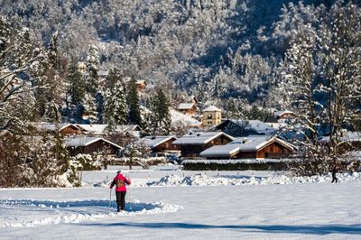 An alpine winter feast: cheese, wine and a side dish of snowshoeing in France