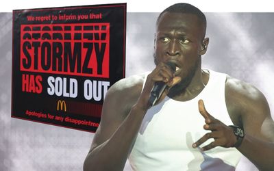 Stormzy critics condemn rapper in posters around London as anger grows over McDonald's deal and Palestine post