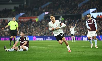 Trent Alexander-Arnold rescues point for Liverpool in thriller at Aston Villa