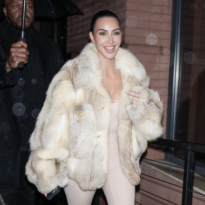 Kim Kardashian Revives the Controversial Pantaboots in a New Naked Hue