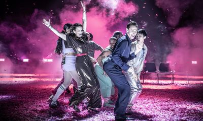 Much Ado About Nothing review – Tom Hiddleston and Hayley Atwell crackle in a party of pink