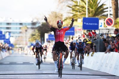 Volta ao Algarve: Filippo Ganna appears to win solo sprint until opening stage cancelled due to bizarre misdirection of peloton