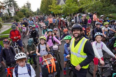 Cycling to school almost became extinct – until one man revived the bike bus