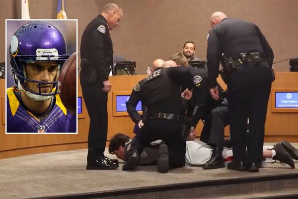 ‘It’s propaganda’: Former NFL star arrested at council meeting over MAGA plaque protest