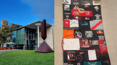 National Gallery Of Australia Covers Palestinian Flags In Artwork, Sparking Mass Backlash