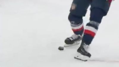 Team USA's Jack Eichel Makes Clutch Play With His Skate After Losing Stick vs. Canada