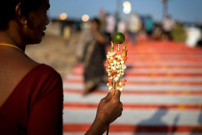 AP PHOTOS: Pilgrims make offerings to Hindu deities at a biennial festival in southern India