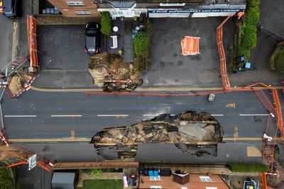 ‘I’m staying put’: Defiant grandfather on Surrey sinkhole street refusing to leave home