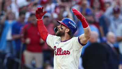 Bryce Harper Shows Off New Ink of Phillie Phanatic on His Right Arm