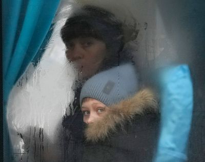 In photos: The first day of Russia’s invasion of Ukraine captured in images