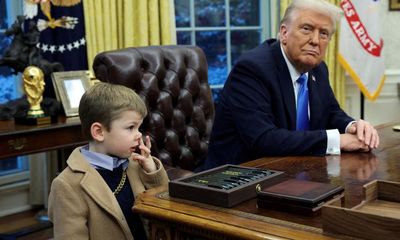 Elon Musk’s four-year-old son blended in perfectly in the Oval Office with all the other bogeymen