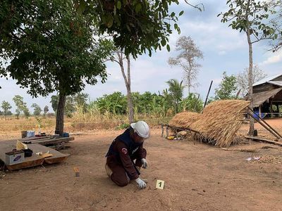 Cambodian toddlers killed by grenade buried since civil war