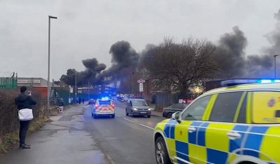 Video shows huge smoke cloud after fire breaks out near hospital in Manchester