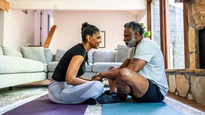 If sitting cross-legged is uncomfortable, a Pilates instructor suggests opening your hips with these four exercises