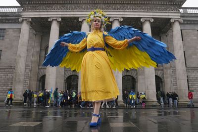 Ukrainians gather in Dublin for third anniversary of Russian invasion