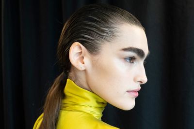 Roksanda’s wet look hair is trending at London Fashion Week