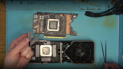 Technician warns against copper modding GPUs, fixes RTX 3080 with component damage