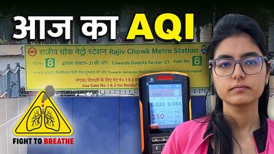 Feb 24, 2025: The air at Delhi’s crowded metro stations