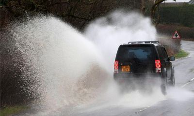 Flood warnings issued in parts of UK after weekend of rain and wind