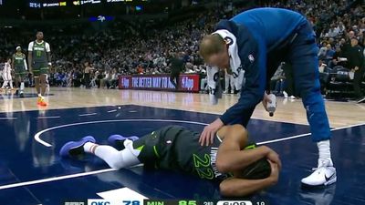 Referees, Trainers Shockingly Unconcerned After Wolves Rookie Slammed Head Off Court