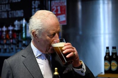 Cheers, Your Majesty! King Charles enjoys tipple on visit to home of British beer