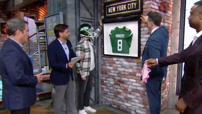 Mike Greenberg Very Sadly Said Goodbye to the Aaron Rodgers Jersey on ‘Get Up’ Set