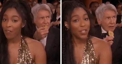 Harrison Ford Becomes A Viral Meme After Eating On Screen At 2025 SAG Awards