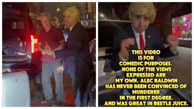 Alec Baldwin THREATENS Trump Impersonator over joke about him "murdering" Halyna Hutchins: 'I'll break your neck'