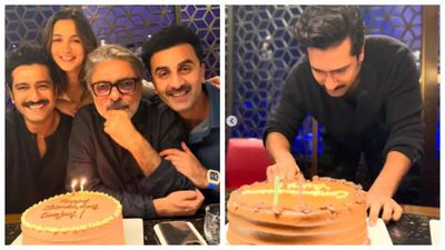 Alia Bhatt, Ranbir Kapoor turn 'Love and War' director Sanjay Leela Bhansali's birthday into Vicky Kaushal's Chhaava success bash