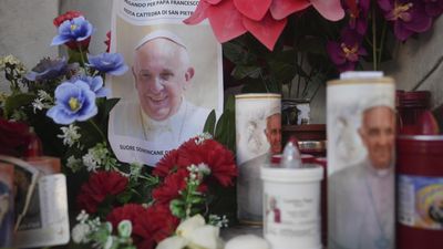 Pope Francis leads Catholic Church from hospital as health shows slight improvement