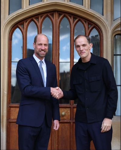 Prince William meets new England manager Thomas Tuchel at Windsor Castle