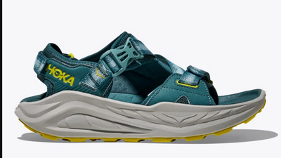 No, it's not another slide – Hoka’s new Infini Hike TC "adventure sandal" is trail-ready with legendary cushioning and a rugged outsole