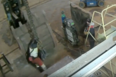 Moment welder crushed at Sunderland shipyard caught on CCTV