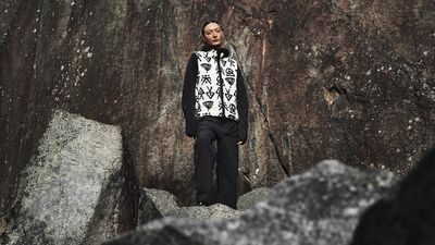 Peak Performance's Petroglyphs Collection looks like ancient cave art got loose in the Alps