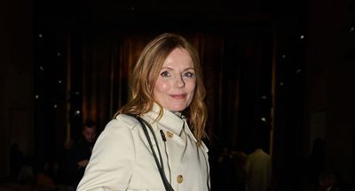 Of all the trench coats at the Burberry show, Geri Halliwell's ecru style is the one that feels really fresh for spring