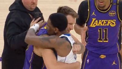 Luka Doncic, Kyrie Irving Share Sweet Moment Ahead of Lakers vs. Mavericks