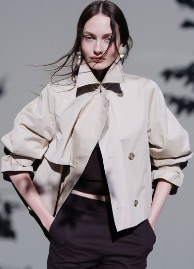 The Cropped Trench Coat Is Set to Become Spring's Most-Coveted Outerwear Silhouette