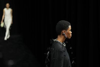 Jil Sander collection creates light from darkness, prettiness cut with punk details
