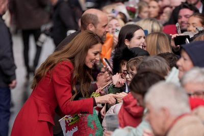 Smiling Kate dresses in red coat for royal trip to Wales ahead of St David’s Day