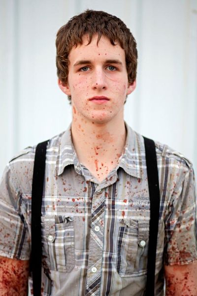 A Hutterite chicken butcher covered in blood … Tim Smith’s best photograph