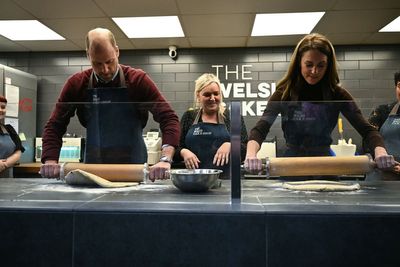 William and Kate go head to head in Welsh cake-making challenge