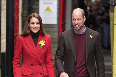 Kate Middleton and Prince William meet with victims of flooding in South Wales