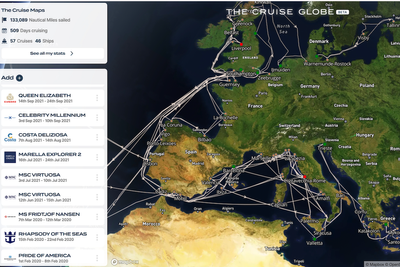 New website lets you track your cruise history all in one place