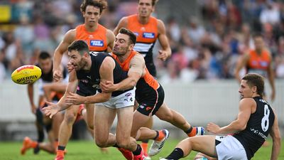 McGovern limps off as Blues thump Giants in pre-season