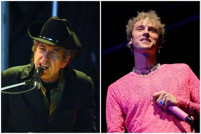 ‘Probably thought this was Timothée Chalamet’: Bob Dylan baffles and delights with Machine Gun Kelly post